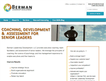 Tablet Screenshot of bermanleadership.com